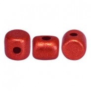Les perles par Puca® Minos kralen Red metallic mat 03000/01890